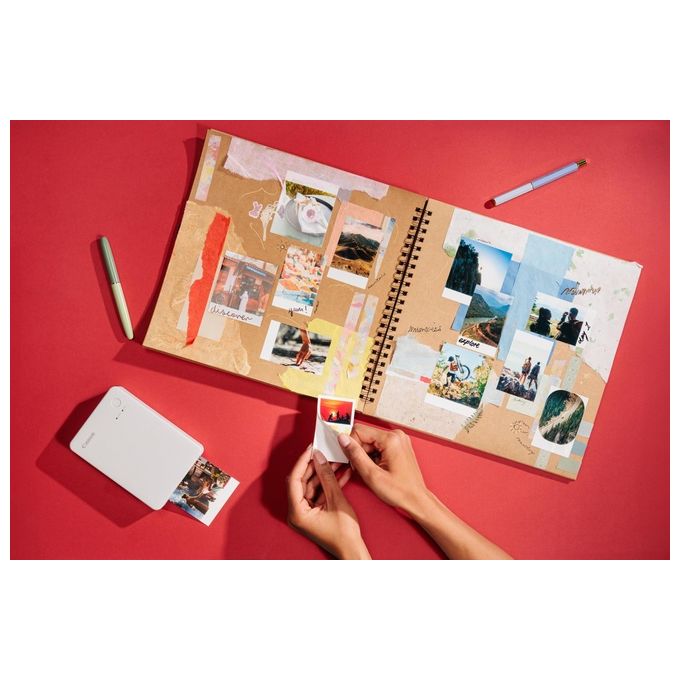 Canon QX20-RD SELPHY QX20 Stampante Fotografica Portatile Sublimazione Wi-Fi 2 formati USB-C colore Rosso