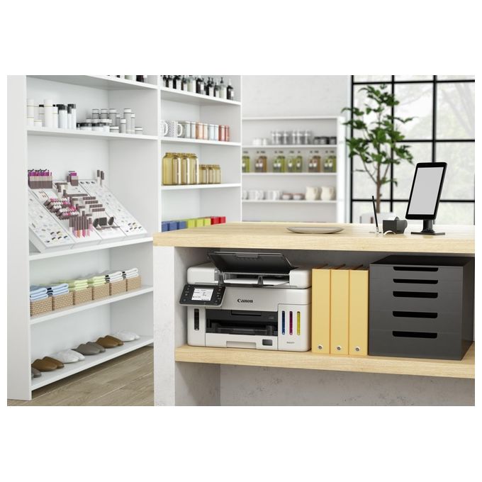 Canon GX6550 MAXIFY Stampante Multifunzione a Getto d'Inchiostro A4 600 x 1200 DPI Wi-Fi Ethernet LCD Touch 350 Fogli Stampa Fronte Retro Automatica colore Nero