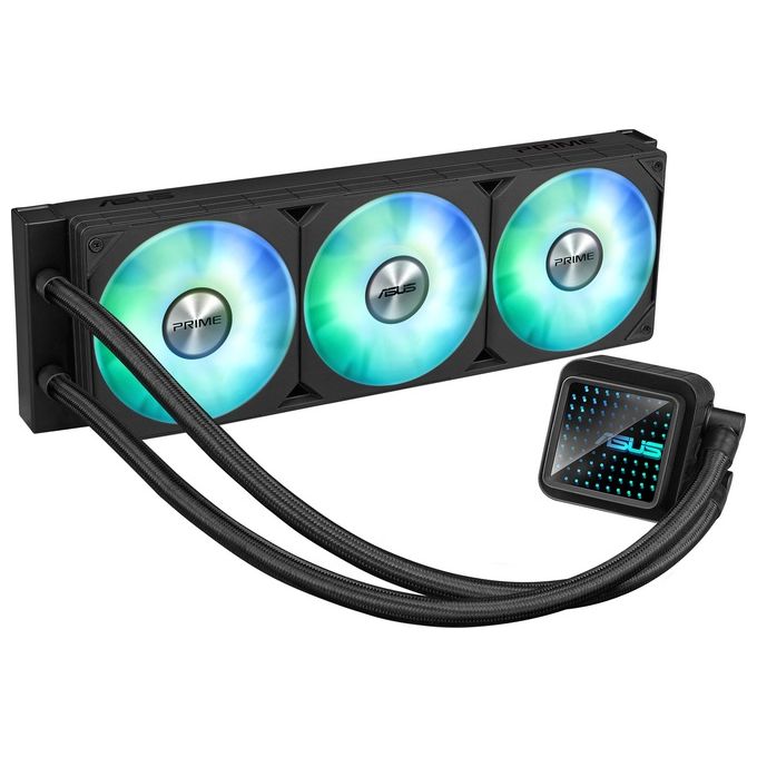 Asus PRIME LC 360 ARGB Dissipatore a Liquido All-In-One 360mm 3 Ventole 120mm ARGB Aura Sync Intel AMD colore Nero