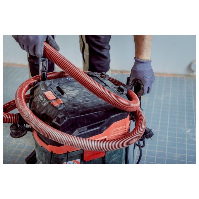 Metabo 602087000 ASA 30 M PC Aspiratore universale umido-secco classe M 30 L 1200 W PressClean antistatico colore Nero