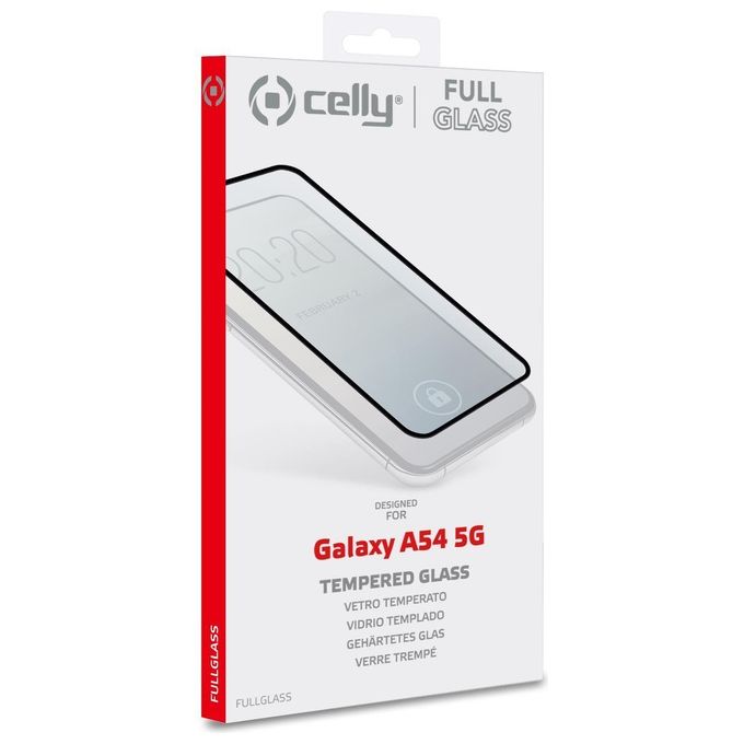 Celly Full Glass per Samsung Galaxy A54 5G Nero