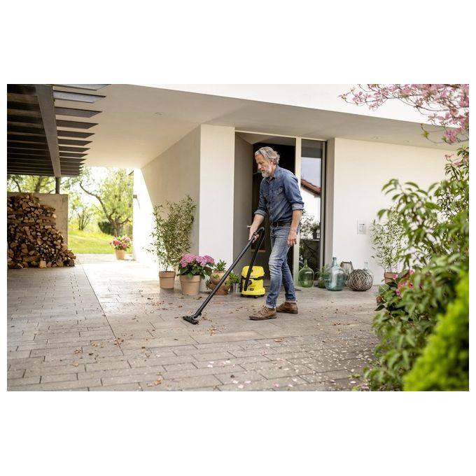 Kärcher 1.628-501.0 WD 2-18 Aspiratore a cilindro Secco e Bagnato con Batteria 12 L 225 W Autonomia 10 min colore Nero Giallo