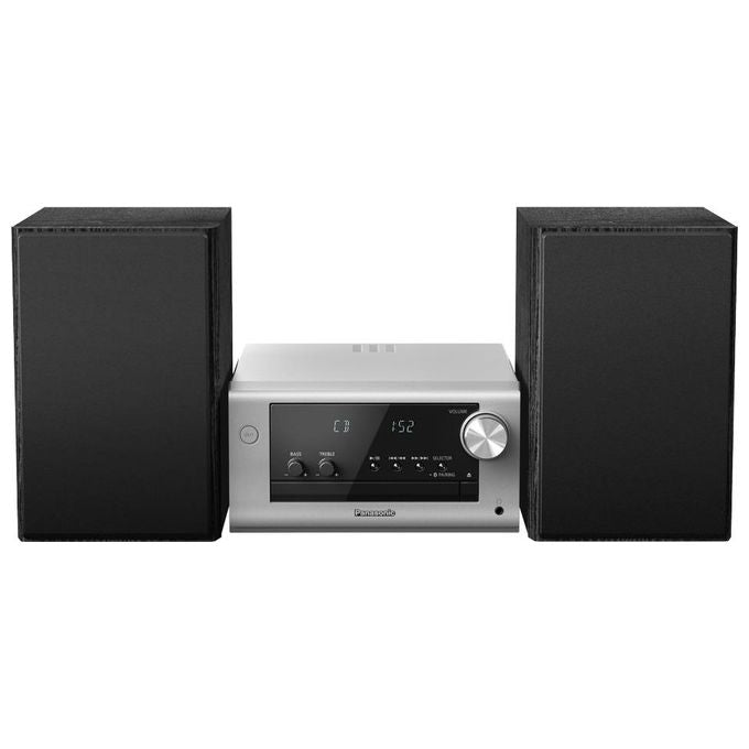 Panasonic SC-PM702EG-S Micro Hi-Fi Stereo CD Radio DAB+ FM Bluetooth 80W colore Argento