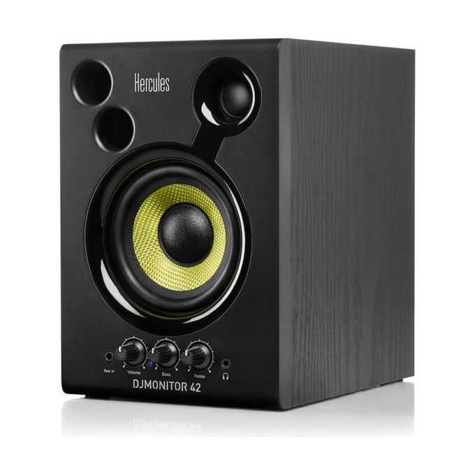 Hercules DJMonitor 42 Altoparlante 40W Nero Cablato RCA-3.5mm-Terminal