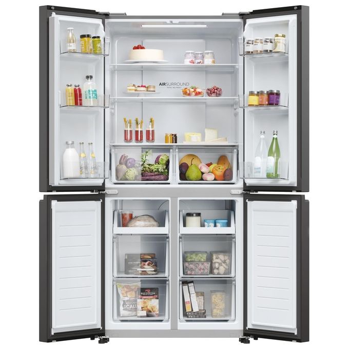 Haier HCR3818ENPT Cube 83 Serie 3 Frigorifero Multiporta 467 L 181 cm Classe E 35 dB Total No Frost colore Antracite