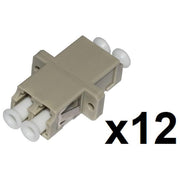 Link Confezione 12 Adattatori Fibra Ottica Lc-Lc Multimode Duplex Om2