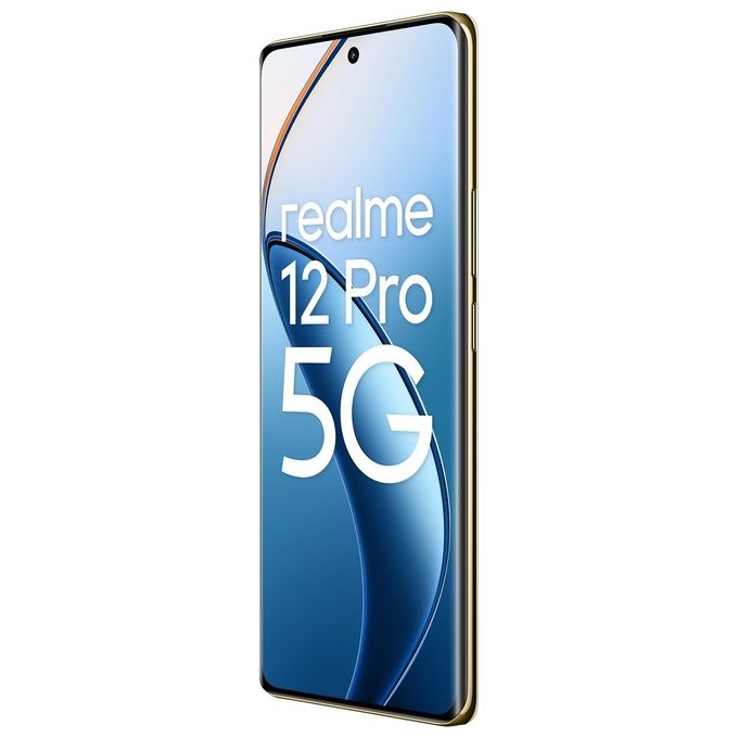 Realme 12 PRO Smartphone 5G Dual SIM 6.7'' OLED 120Hz Snapdragon 6 Gen 1 12GB 256GB Tripla Camera 50MP Batteria 5000mAh colore Blu Submariner