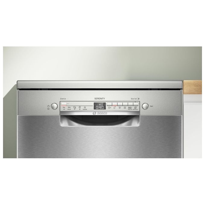 Bosch SMS2HTI02E Serie 2 Lavastoviglie a libera installazione 13 coperti Classe D 46 dB Home Connect (84.5x60x60 cm) colore Acciaio Inox