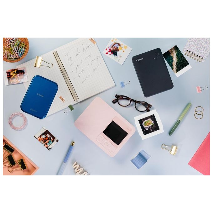 Canon QX20-WH SELPHY QX20 Stampante Fotografica Portatile Sublimazione Wi-Fi USB-C 2 Formati Adesivi colore Bianco
