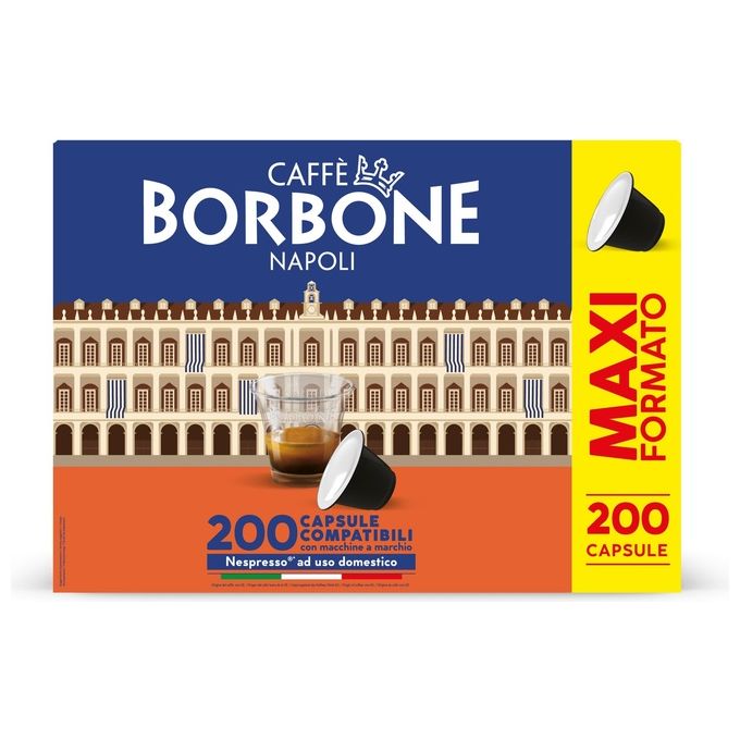 Caffe Borbone Cialde Miscela Nobile 200 Pezzi Compatibile Nespresso