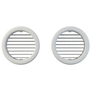 Olimpia Splendid B0564 Kit Griglie Unico 160 mm per Condizionatore Coppia Flange Interne Griglie Pieghevoli Esterne e Tappi colore Bianco