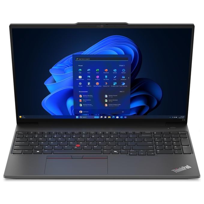 Lenovo 21M5002GIX ThinkPad E16 Gen 2 Notebook AMD Ryzen 7 7735HS 16 GB DDR5 512 GB SSD NVMe 16'' WUXGA IPS Wi-Fi 6E Windows 11 Pro colore Nero