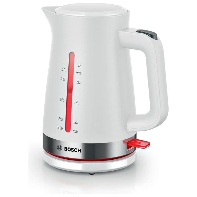 Bosch TWK4M221 MyMoment Bollitore elettrico 1.7 L 2400 W Filtro anticalcare rimovibile Base 360° Avvolgicavo colore Bianco