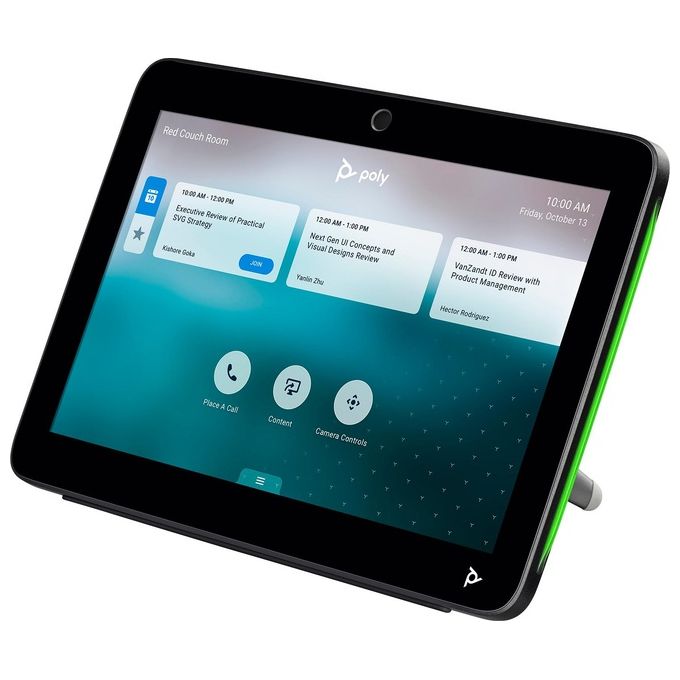 Poly 875K5AA TC10 Controller Touch per Pianificazione Sale Riunioni e Videoconferenza Display Touchscreen HD 10,1 pollici Risoluzione 1280 x 800 Pixel colore Nero