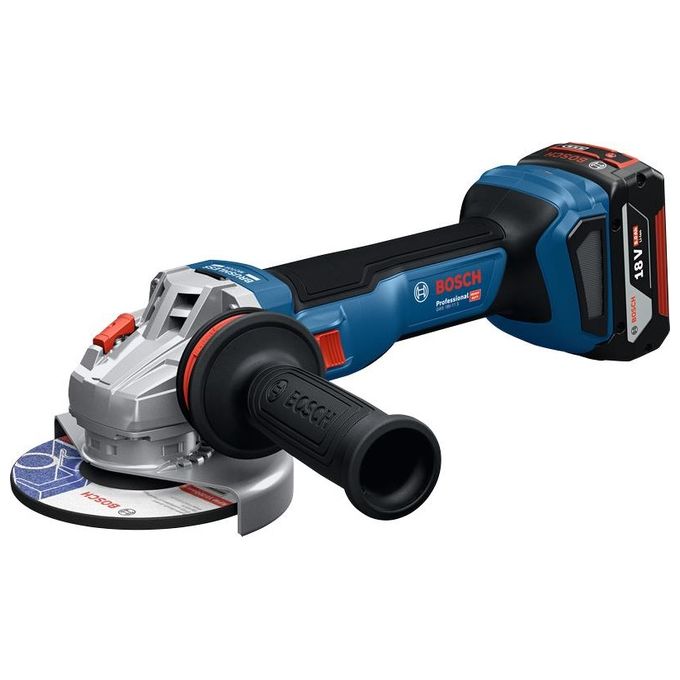 Bosch 0 601 9N4 100 GWS 18V-11 Smerigliatrice Angolare 12,5 cm 9000 Giri-min 18 V Batteria Li-Ion colore Nero Blu