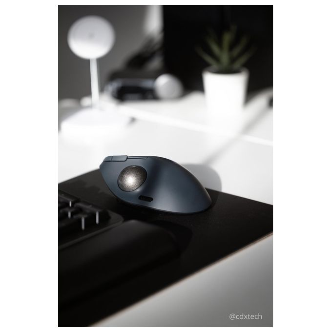 Kensington K72196WW Pro Fit Ergo TB550 Trackball Wireless Bluetooth Ricaricabile 4D Scrolling Batteria Integrata colore Nero