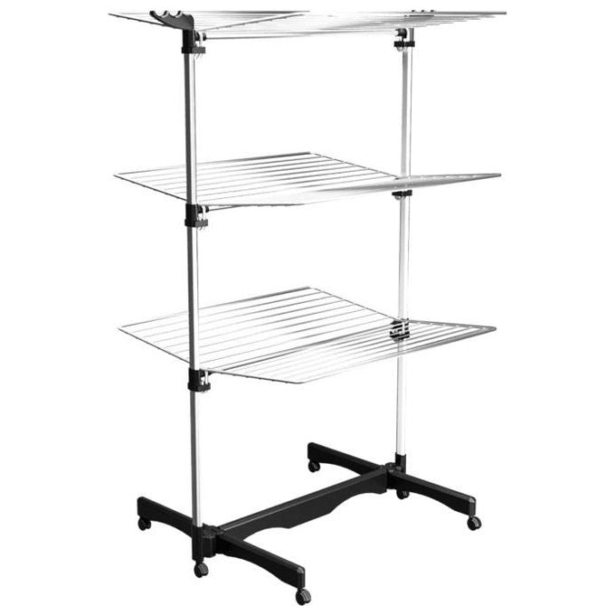Colombo Stendibiancheria Vertical 40 In Alluminio Modulabile Con Porta Grucce Antiruggine Per Spazio Efficiente