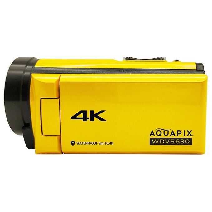 Easypix 24013 Aquapix WDV5630 Videocamera palmare 13 MP 4K Ultra HD con HDMI e USB 2.0 colore Giallo
