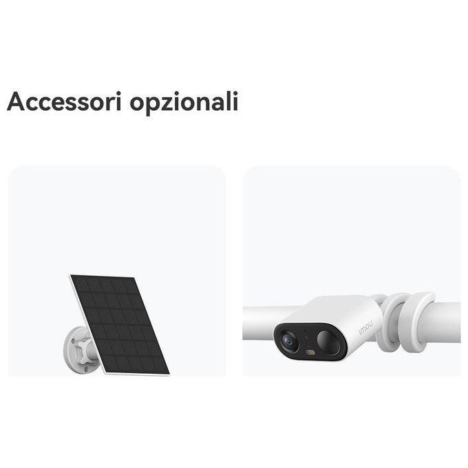 Imou IPC-TB3FP-3T0WE-IMOU Cell Go Full Color Telecamera IP Wi-Fi 3 MP 2K Batteria 5000mAh PIR IP65 colore Bianco