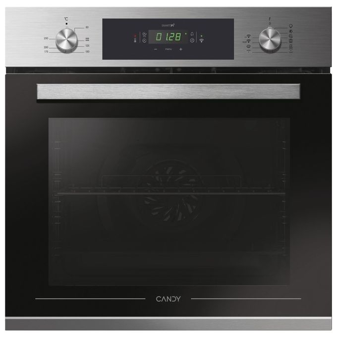 Candy FCP815X E0-E Forno Elettrico Multifunzione da Incasso Capacita' 70 Litri Classe energetica A+ 10 funzioni Wi-Fi + Bluetooth 60 cm Inox