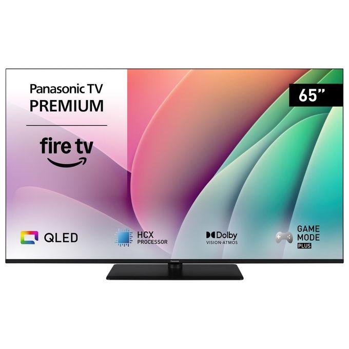 Panasonic TV-65W80AEZ Serie W80 Smart TV QLED 65'' 4K Ultra HD Fire TV Dolby Vision Atmos Game Mode Plus colore Nero