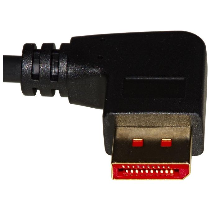 Link Cavo di Connessione Displayport 1.4 8k 18mt Connettore Angolato a Destra