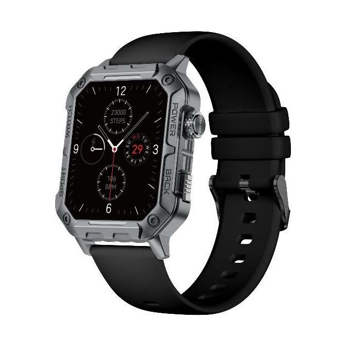 Nilox NXSWTRAILWATCH Trailwatch Smartwatch 1,91'' 320x385 Pixel Resistente all'Acqua IP67 Batteria 5 Giorni colore Nero