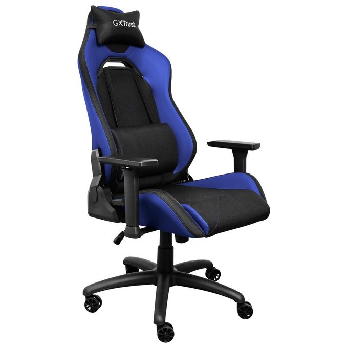 Trust 25131 GXT 714 RUYA Sedia per gaming universale Schienale e braccioli regolabili Pelle sintetica (PU) Legno FSC colore Nero Blu