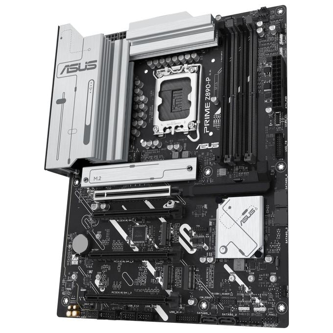 ASUS 90MB1I50-M0EAY0 PRIME Z890-P Scheda Madre ATX Socket LGA 1851 DDR5 PCIe 5.0 4 M.2 USB-C 20Gbps colore Nero
