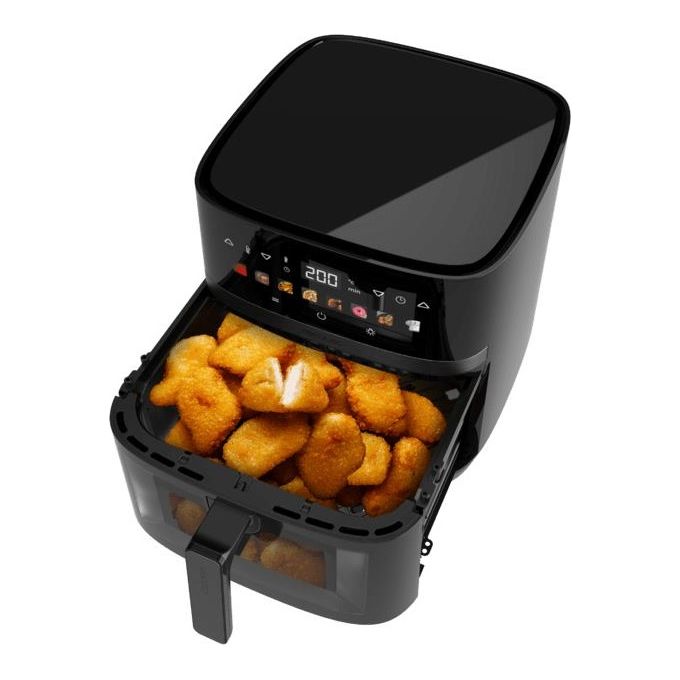 Cecotec 100501 CecofryandGrill Duoheat 8000 Friggitrice ad aria 8 L 2200W 8 Programmi Display Touch colore Nero