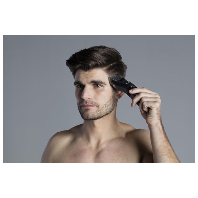 Panasonic ER-GC53-K503 Tagliacapelli Cordless e con Cavo Lame Acciaio Inox 19 Lunghezze 0.5 10 mm Autonomia 40 min Lavabile colore Nero