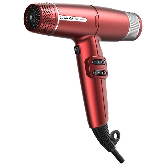 Ga.ma PH6030.RD iQ Lite Asciugacapelli 1500 W Tecnologia Ionica Oxy-Active Motore Brushless 2 Velocita' 3 Temperature Diffusore colore Rosso
