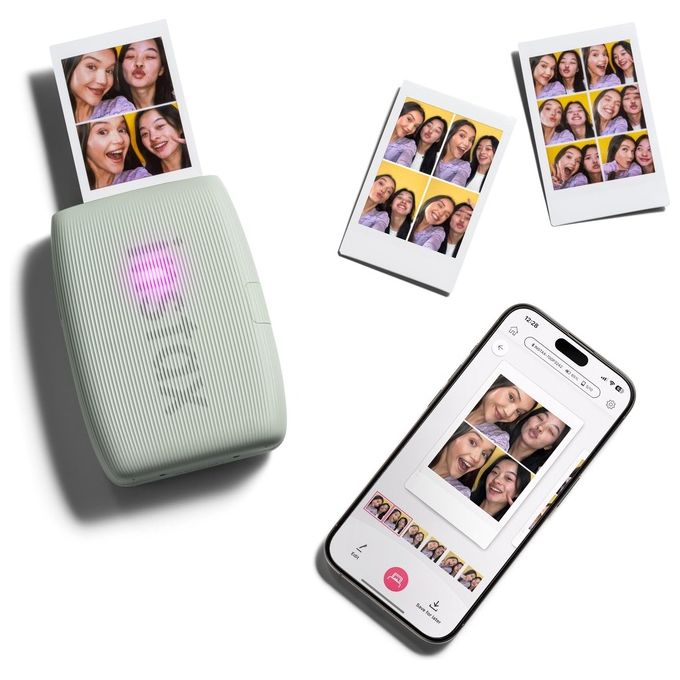 Fujifilm 16832156 Instax Mini Link3 Stampante portatile istantanea Risoluzione 800 x 600 DPI Bluetooth 5.1 USB-C colore Sage Green