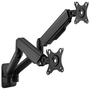 Equip 650138 Staffa a Parete per Doppio Monitor 17'' 32'' VESA 75x75 100x100 mm 18 Kg colore Nero