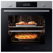 Samsung NV7B44403BS Serie 4 Forno da incasso Elettrico Dual Cook 76 L Classe A+ Vapore Naturale Wi-Fi 40 programmi (60x60x57 cm) colore Nero Inox