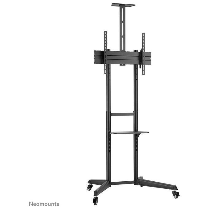 Neomounts FL50-550BL1 Carrello TV da Pavimento Mobile 37'' 70'' 50 Kg 4 Ruote 2 Ripiani VESA 600x400 colore Nero