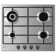 Candy CHW6BR4WTX Piano Cottura a Gas 4 Zone 60 cm Acciaio Inox