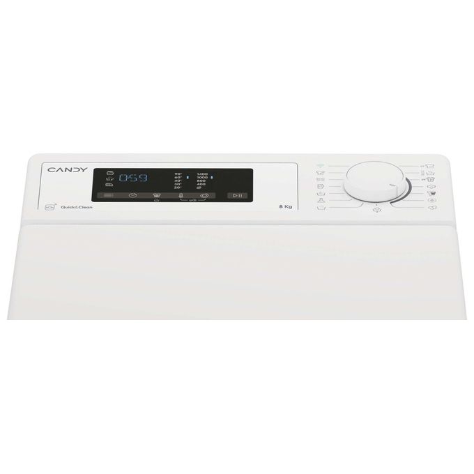 Candy TCA483D2-S Lavatrice Caricamento dall'alto 8 kg 1400 Giri-min Bianco