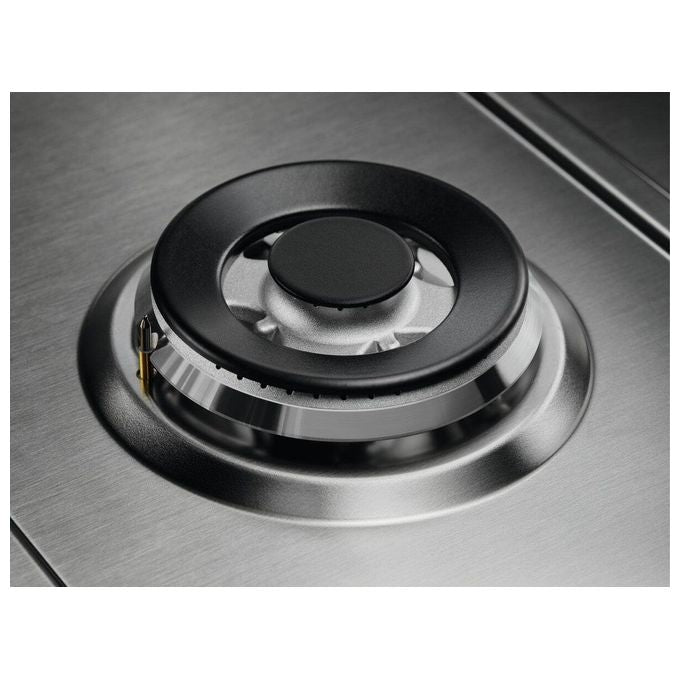 Electrolux KGS6434SX SpeedBurner Piano cottura a gas 4 Fuochi Fiamma Pura 1 bruciatore Wok multicorona 60 cm Inox Antimpronta