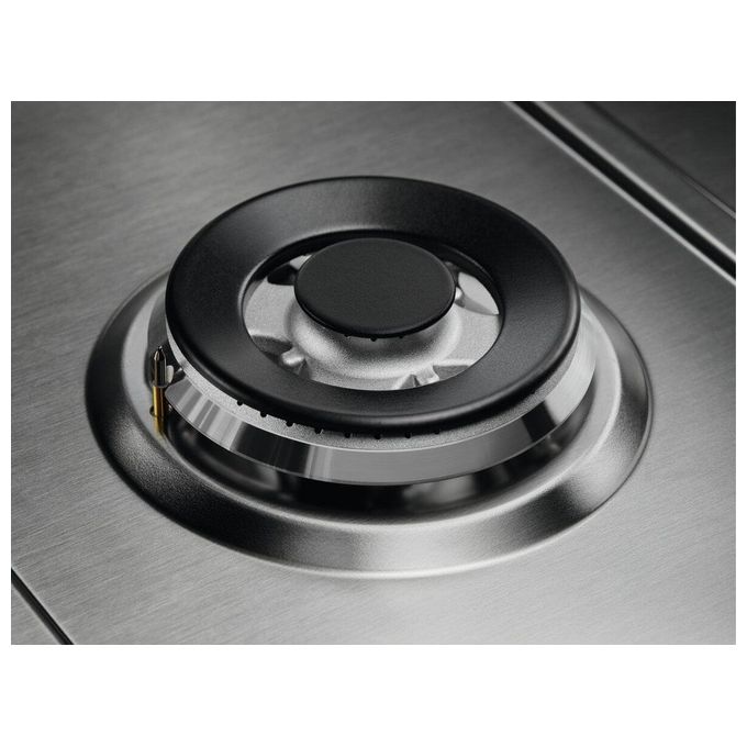Electrolux KGS7566S2X Serie 600 Piano cottura a gas 75 cm 5 fuochi SpeedBurner StepPower Slim Line colore Inox