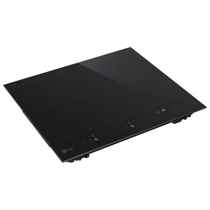 LG CBIZ2437B Piano cottura induzione 60 cm 4 Zone 2 Zone Flex 7400 W 15 Livelli Boost Wi-Fi Vetroceramica Schott colore Nero