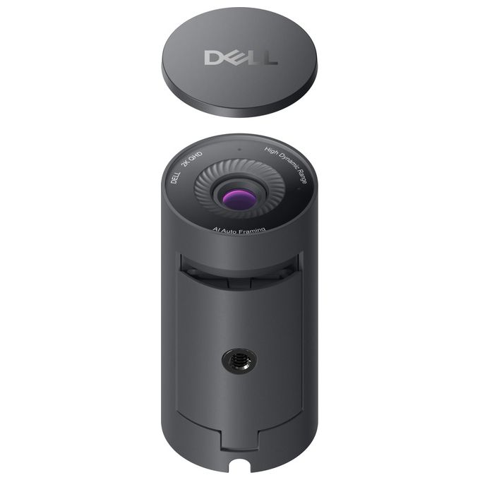 Dell WB5023 Pro Webcam 2K QHD 2560x1440 60fps USB 2.0 Autofocus Zoom 4x Microfono colore Nero