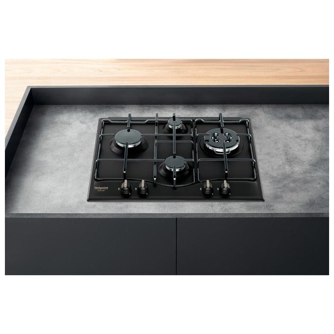 Hotpoint PCN 640 T (AN) R HA Tradizione Piano cottura a gas 60 cm 4 fuochi tripla corona sicurezza gas colore Antracite