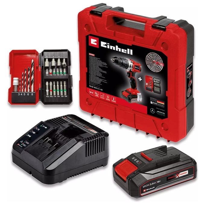 Trapano avvitatore a batteria TE-CD 18-2 Li-i 22 (1x2,5 Ah)