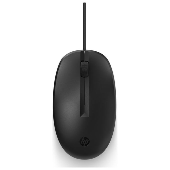 HP Mouse 125 Wired Cablato USB Nero