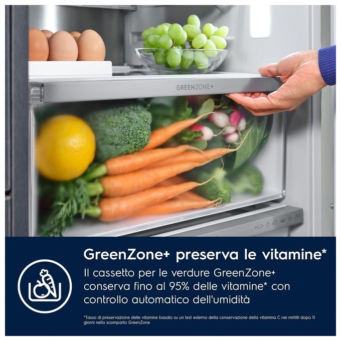Electrolux ENG7TE18S Serie 700 GreenZone Frigorifero Combinato da Incasso 256 L 177 cm Classe E 36 dB Total No Frost colore Bianco