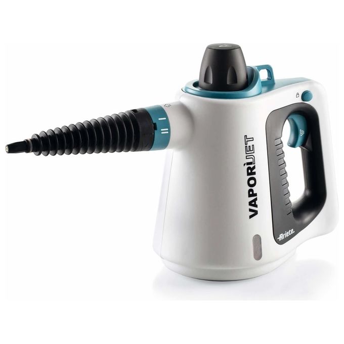 Ariete 4137 Vaporì Jet Pistola a Vapore 1050W 3.5 bar 250 ml Caldaia Alluminio Kit Accessori Incluso colore Bianco