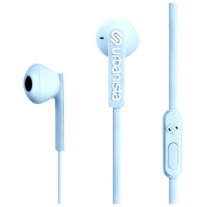 Urbanista SAN FRANCISCO USB C Auricolari In-ear Cablati USB-C Microfono Cavo Piatto Anti-groviglio colore Blu