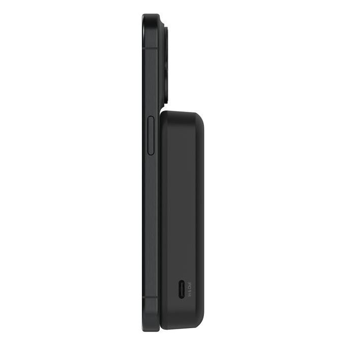Belkin BPD008 BoostCharge Pro Power Bank Magnetico 10000 mAh Qi2 15W con Supporto Integrato USB-C Cavo Incluso colore Nero
