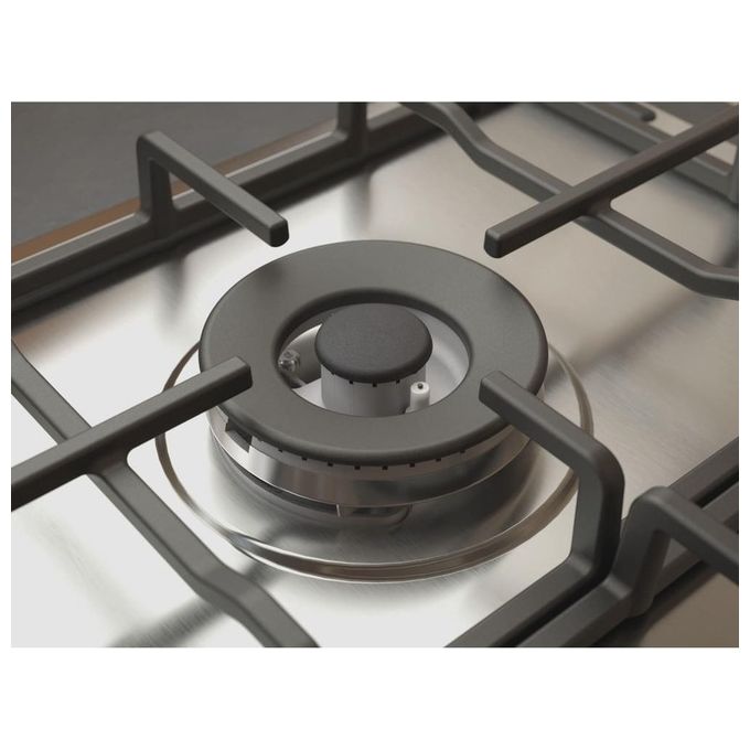 Whirlpool TGML 761 IX R Piano cottura a gas 73 cm 5 fuochi MultiLevel Flame griglie in ghisa colore Inox